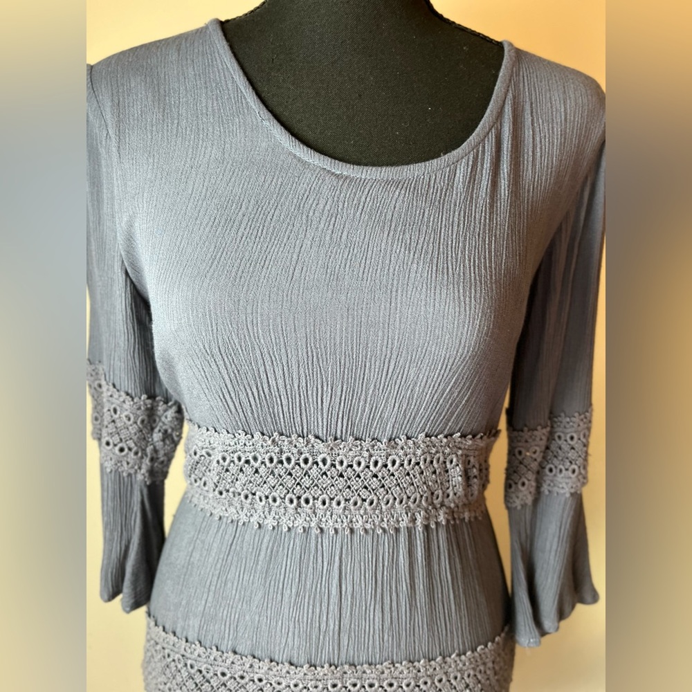 Solitaire Charcoal Long Sleeve Dress - Picture 5 of 12